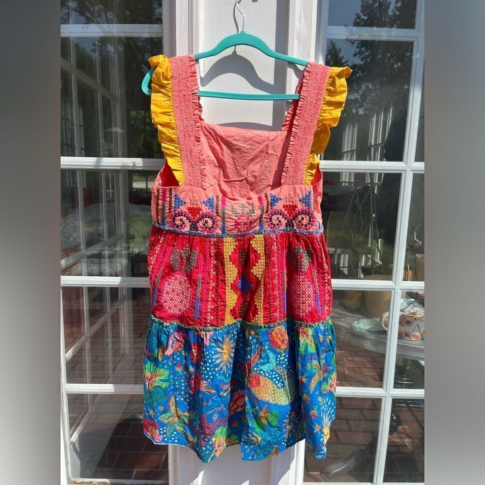 FARM Rio Colorblock Embroidered Mini Dress NWT - Picture 13 of 16